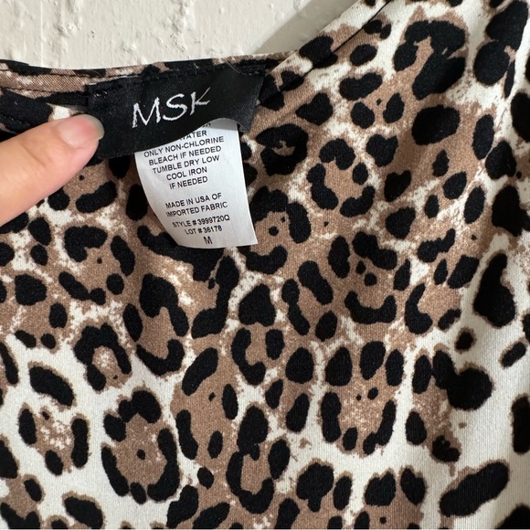 MSK Leopard Print Long Dress - Picture 8 of 8